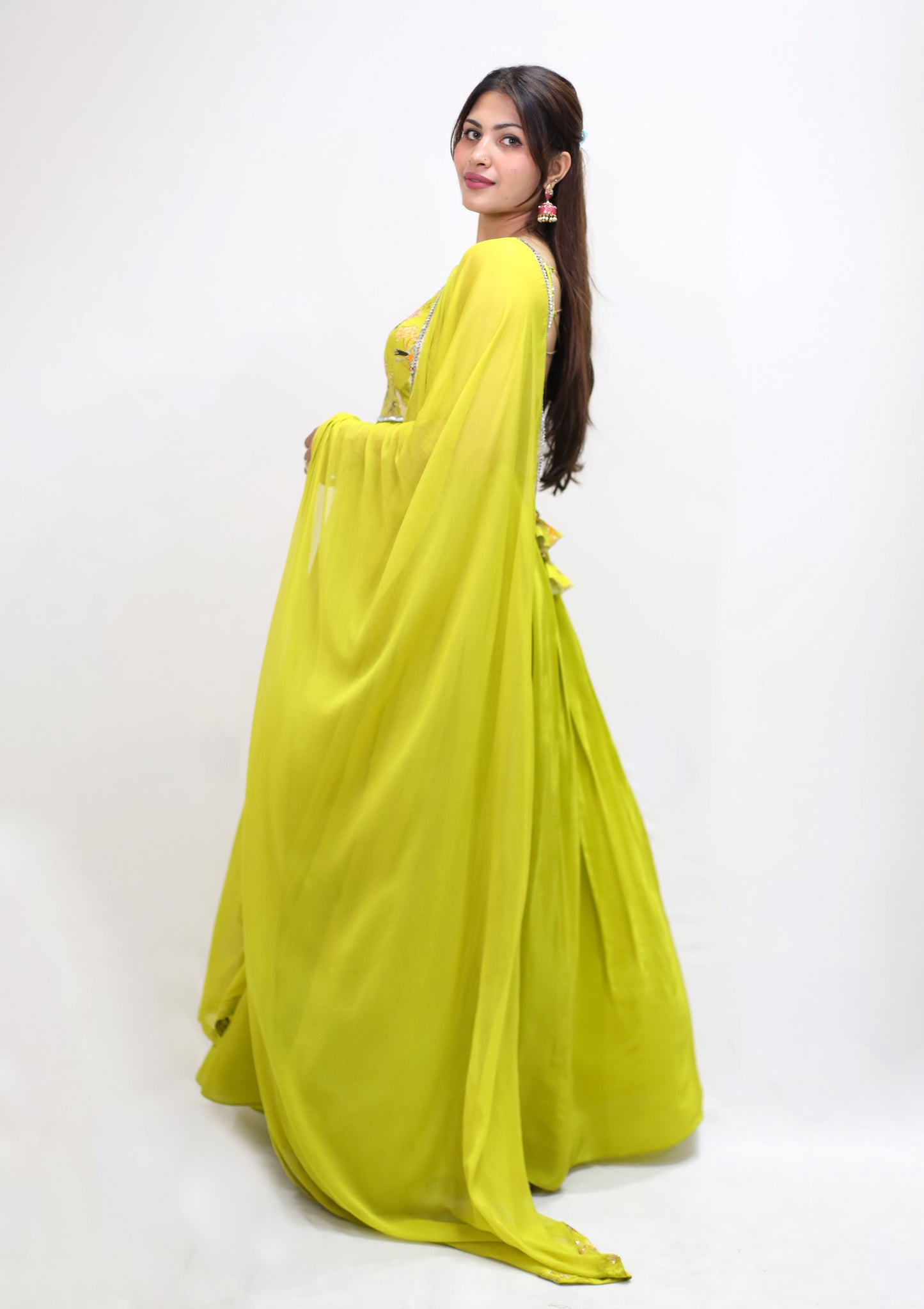 AMEYA PLEATED GOWN WITH DUPATTA