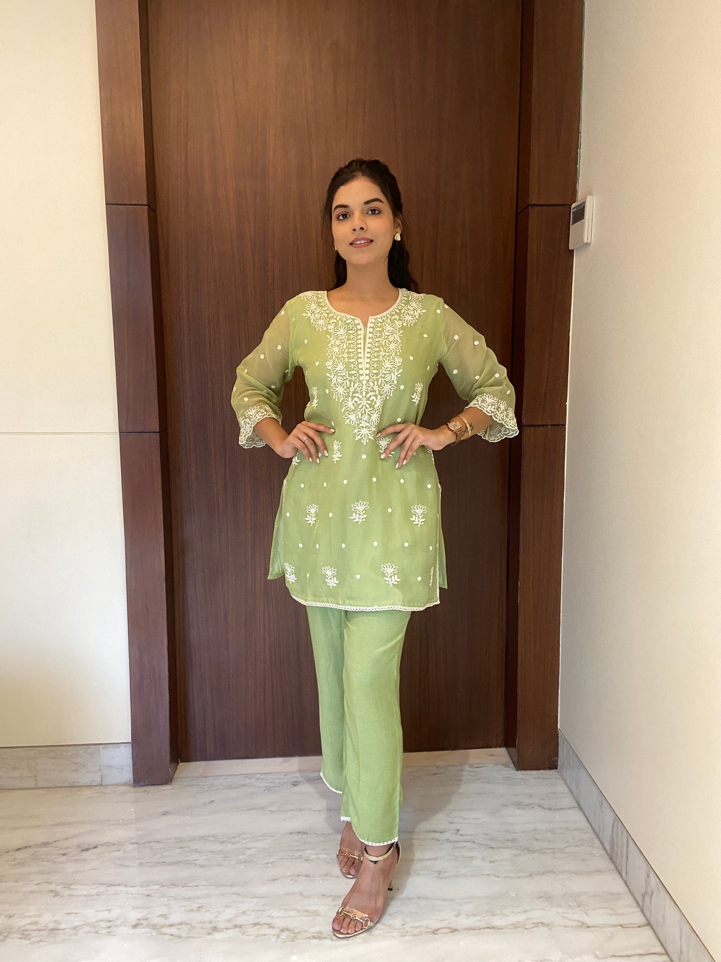 Inara Chikankari Co-ord Set