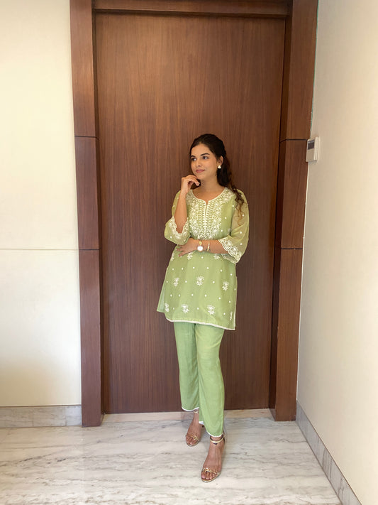 Inara Chikankari Co-ord Set