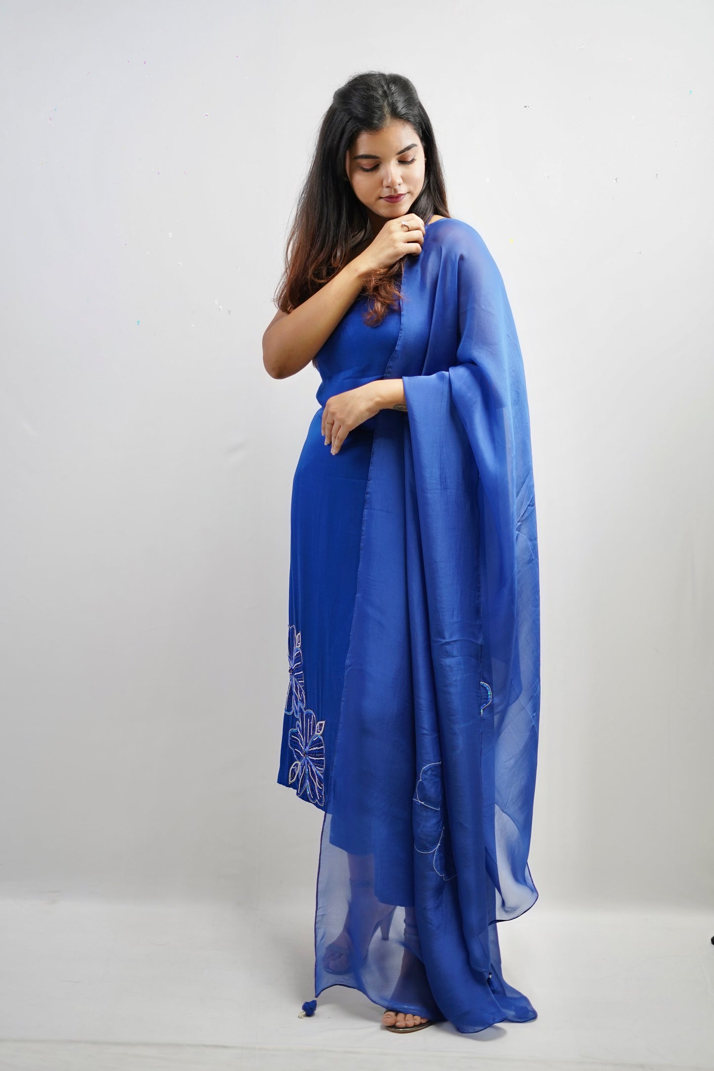 HAND EMBROIDERED SUIT WITH  DUPATTA